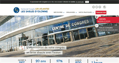 Desktop Screenshot of centredecongres-lesatlantes.com