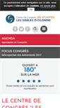 Mobile Screenshot of centredecongres-lesatlantes.com