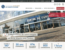 Tablet Screenshot of centredecongres-lesatlantes.com